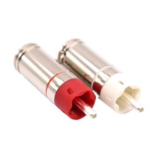 纯紫铜镀金镀银镀佬HIFI音响音频信号线端子配件莲花rca接头插头