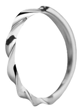 晚舟s999足银莫比乌斯戒指男女