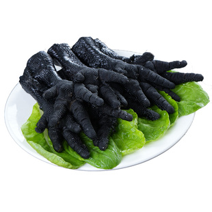 麻辣无骨鸡爪商用批发夜宵摆摊装去骨黑鸡脚卤味熟食500g*20袋