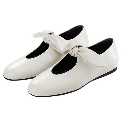 7or9玛丽珍羊皮平底低跟通勤单鞋