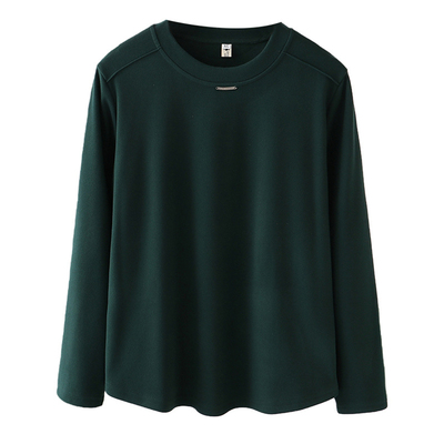 保暖双面德绒长袖t恤高级感上衣