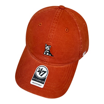 47Brand脏橘色刺绣小狗棒球帽
