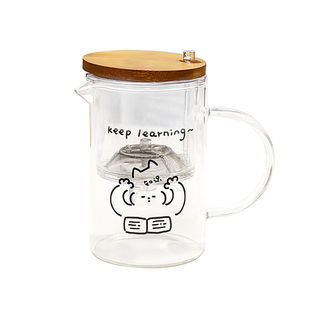 飘逸杯高硼硅玻璃内胆高端茶水分离按压式泡茶壶一键过滤冲茶神器