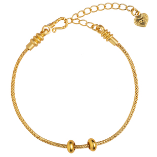 免绑万能穿珠挂绳可穿黄金手工diy配件直穿转运珠配饰编织项链绳