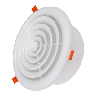 新风系统出风口圆盘弹簧圆形进排气回风口新风口通风换气出风口罩