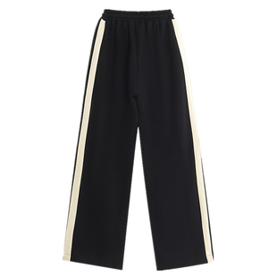 春夏新款胖MM超大码显瘦直筒裤女宽松休闲学生运动裤百搭阔腿裤潮