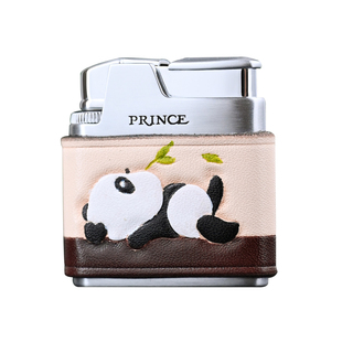 日本王子PRINCE新品磕头式气体打火机个性熊猫创意生日礼物送朋友