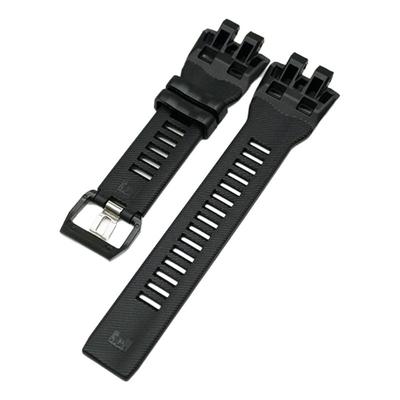 猫人表带配件GBD-100-1A黑色树脂运动手表胶带手表带适用