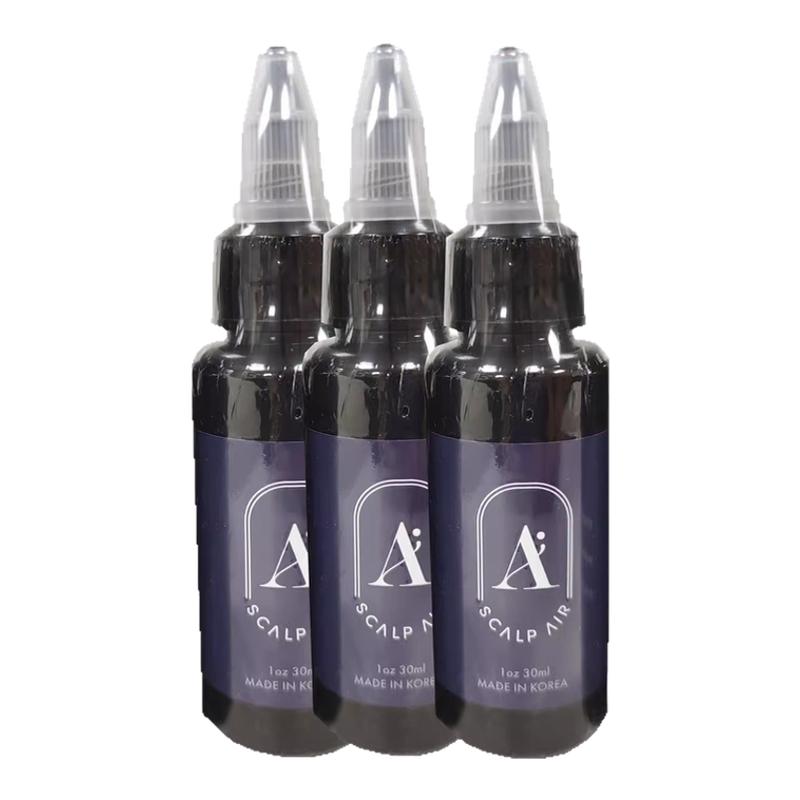 韩国纹发色料头皮专用半永久植物手工机器纹绣色料发际线不变红蓝