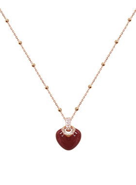 爱心纯银高级感项链秋冬新品