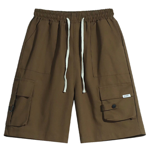 2026新款多口袋休闲短裤夏季男款美式工装短裤宽松潮牌中裤五分裤