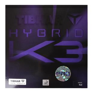 TIBHAR挺拔乒乓球套胶反胶K3pro胶皮套胶K3粘性胶皮进口球拍胶皮