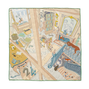 羊毛丝巾女款2025新款护颈小方巾系脖子高级感围巾秋季冬薄款护颈