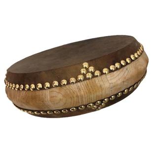 牛皮说书鼓7寸8寸9寸原木书鼓 西河京韵大鼓东北梅花湖北大鼓