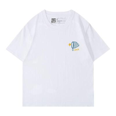 棉牵短袖美式复古卡通纯棉情侣装