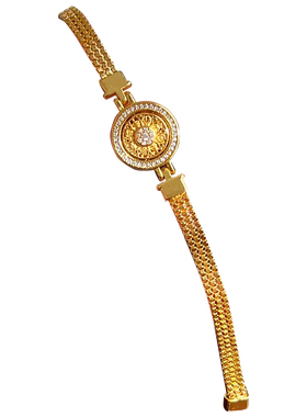 18K金镶钻八宝罗盘可转动手表链