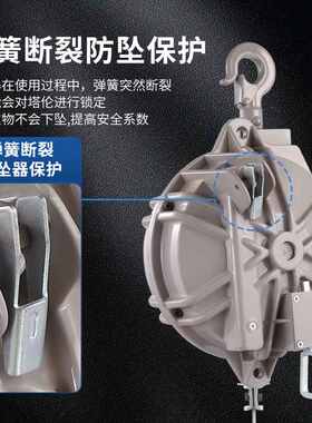 塔式弹簧平衡器3-5kg/5-9kg EW加长2米行程悬挂弹力系统化吊机 ZW