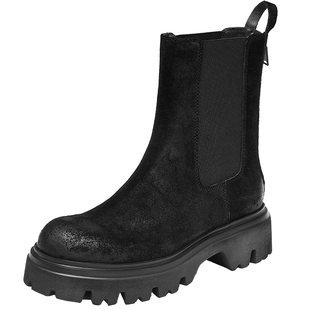 杨幂同款思加图新款日不落沙洲切尔西靴厚底女靴EZP02DZ4