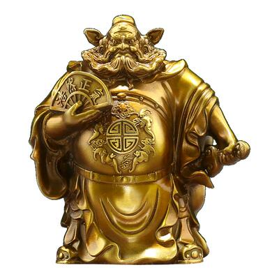 纯黄铜钟馗摆件家居装饰