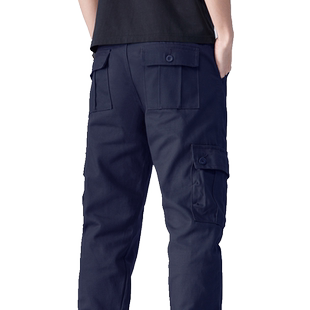 夏季耐磨工装裤男女工作服宽松棉布直筒劳保汽修工程电焊保安服裤