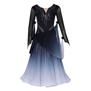 朵俏摩登舞服连衣裙新款专业舞蹈服国标舞练功服交谊舞高级演出服