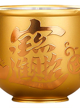 合金供杯家用供奉观音净水杯佛堂上供菩萨圣水杯供佛水杯佛具用品