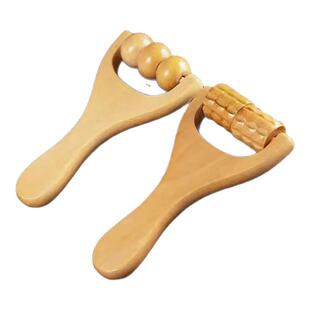 实木滚珠按摩器疏通经络小工具全身通用滚轮手臂部手指腿部按摩刷