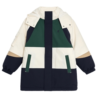 【90白鸭绒】POLOWALK童装男童羽绒服25冬新品可脱帽保暖长袖上衣