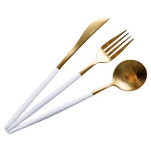 小鹿田烧 304不锈钢餐具餐叉餐勺餐刀西式欧式牛排刀西餐刀叉勺