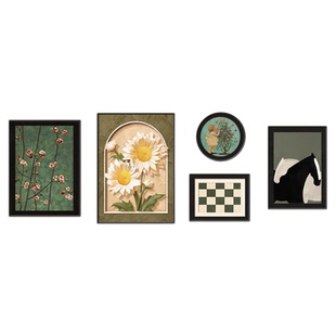 法式中古风客厅装饰画2026新款玫瑰花卉复古沙发背景墙挂画高级感