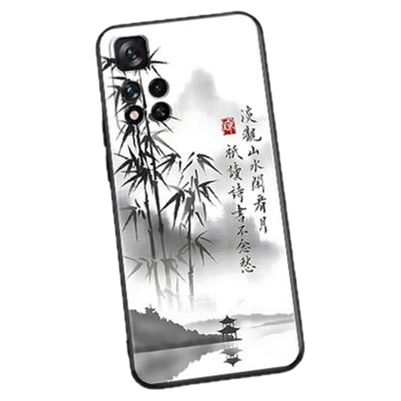 秋昊适用于红米note11pro新款男女手机壳21091116c软硅胶古风保护套redmi全包防摔外壳note11pro时尚小清新ho