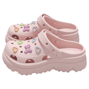 厚底手术室eva洞洞鞋静音有足弓女款夏季外穿防滑防臭男款凉拖鞋