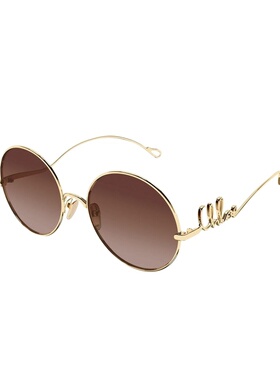 【2026新款】开云眼镜蔻依Chloé金属圆形大框太阳镜墨镜CH0372S