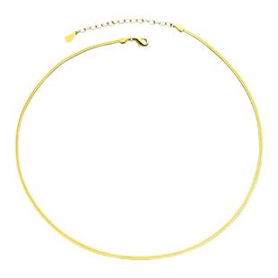 蛇骨链项链女金色刀片链高级感锁骨链男轻奢小众颈链镀金2026新款