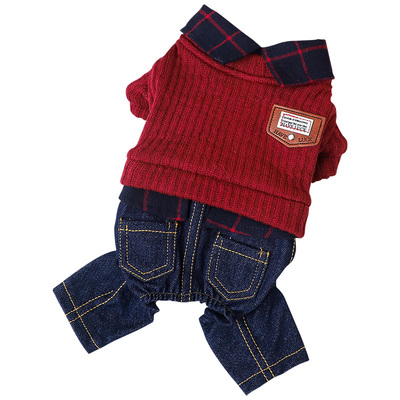 泰迪公狗衣服假两件厚款