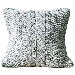 可拆洗北欧风靠枕沙发针织靠垫床头椅子背腰枕软装饰抱枕套不含芯