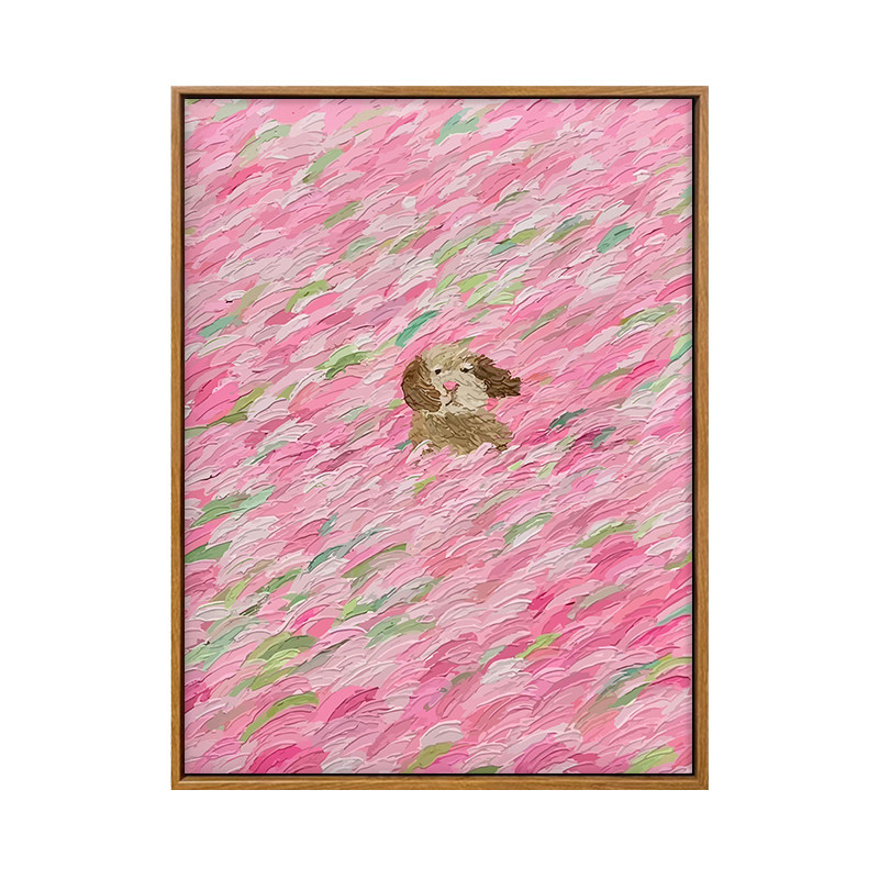 雅调潦草小狗diy数字油画材料包