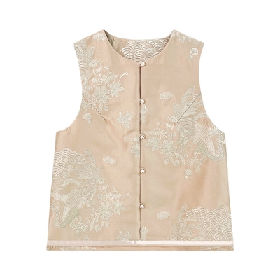 JKJS绣花马甲女款时髦洋气