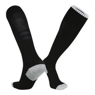 2双送护腿板一边长筒足球袜成人儿童毛巾底过膝吸汗透气运动袜子