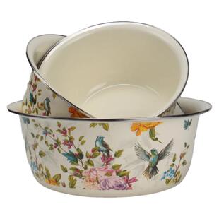 珐琅搪瓷三件套24cm/28cm/32cm多用厨房家用盆汤和面洗拌菜馅汤盆