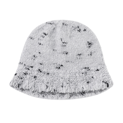 IIING帽控 设计感针织渔夫帽子女秋冬季含羊毛百搭高级感撞色盆帽