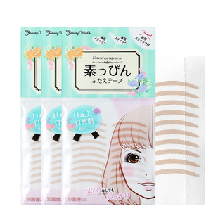 90回 日本Lucky Trendy双眼皮贴女无痕自然蕾丝隐形网状素肌网格