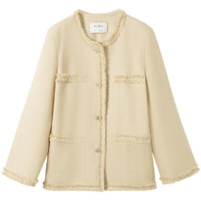 RUISHI芮时醋酸面料圆领小香外套