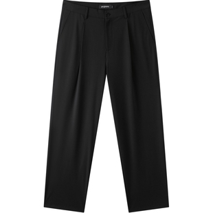 gxg.jeans男装 黑色基础宽松时尚休闲长裤西裤男裤 夏季热销