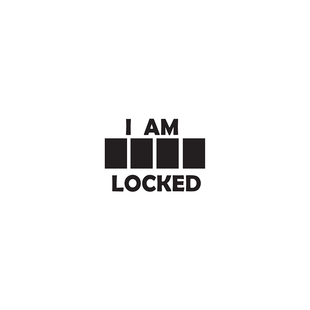 TLP镂空贴 福尔摩斯I am locked贴纸机箱贴行李箱贴笔记本防水贴