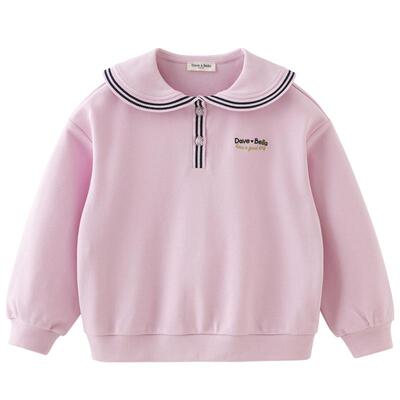 戴维贝拉儿童卫衣女童2026新款套头衫中大童春装打底衫上衣洋气