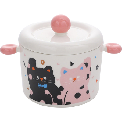 鹿谷川陶瓷炖盅易清洗