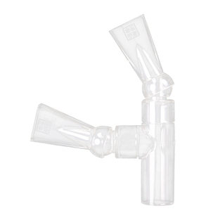 鱼缸鸭嘴出水口增氧改装管件亚克力底部透明三角鸭嘴出水管增氧气