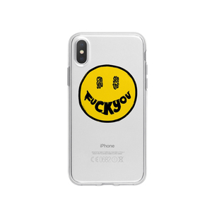 不撞壳儿新品笑脸iPhone14手机壳13搞怪欧美适用于苹果XS透明软壳