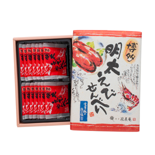 日本博多明太子海老仙贝米饼煎饼干礼盒办公室休闲进口零食